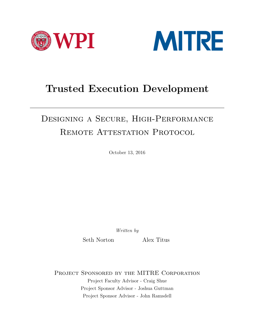 Trusted Execution Development