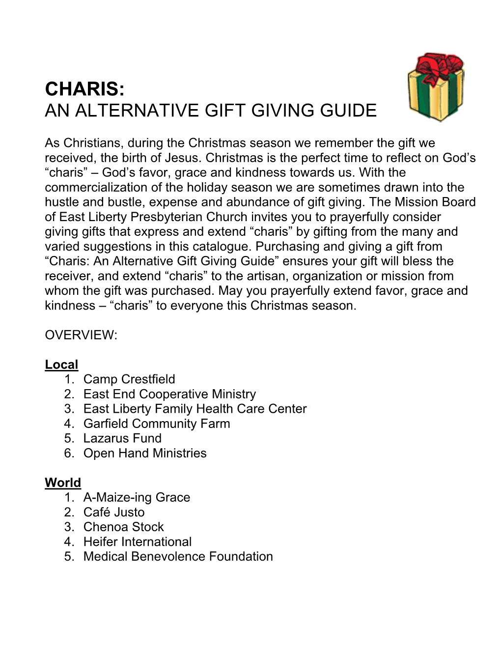 An Alternative Gift-Giving Guide