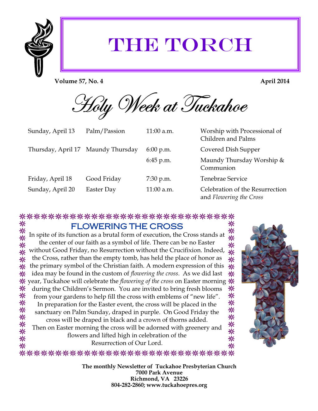 Holy Week at Tuckahoe