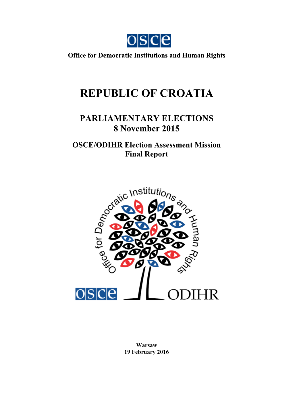 Final Report on the 2015 Parliamentary Elections