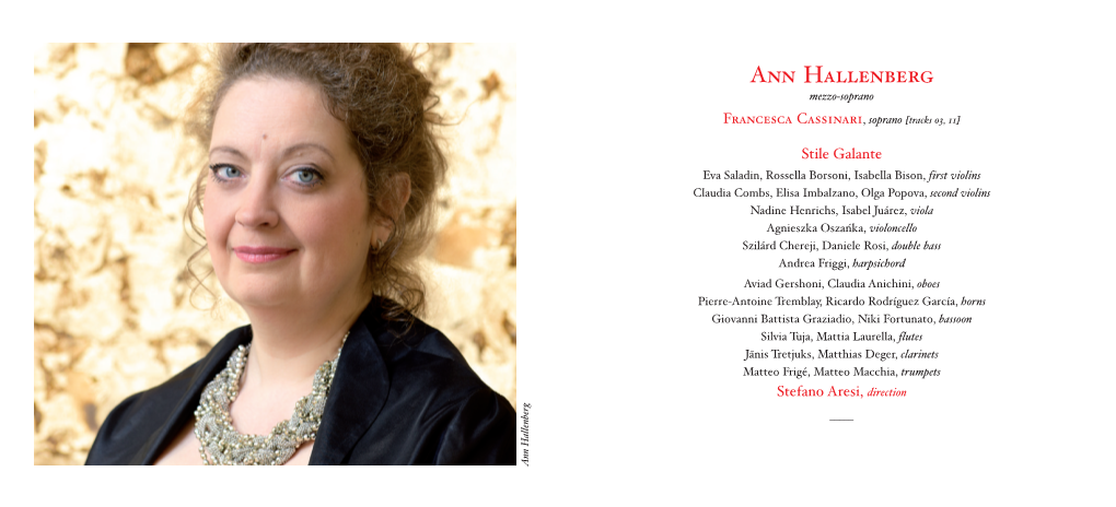 Ann Hallenberg Mezzo-Soprano