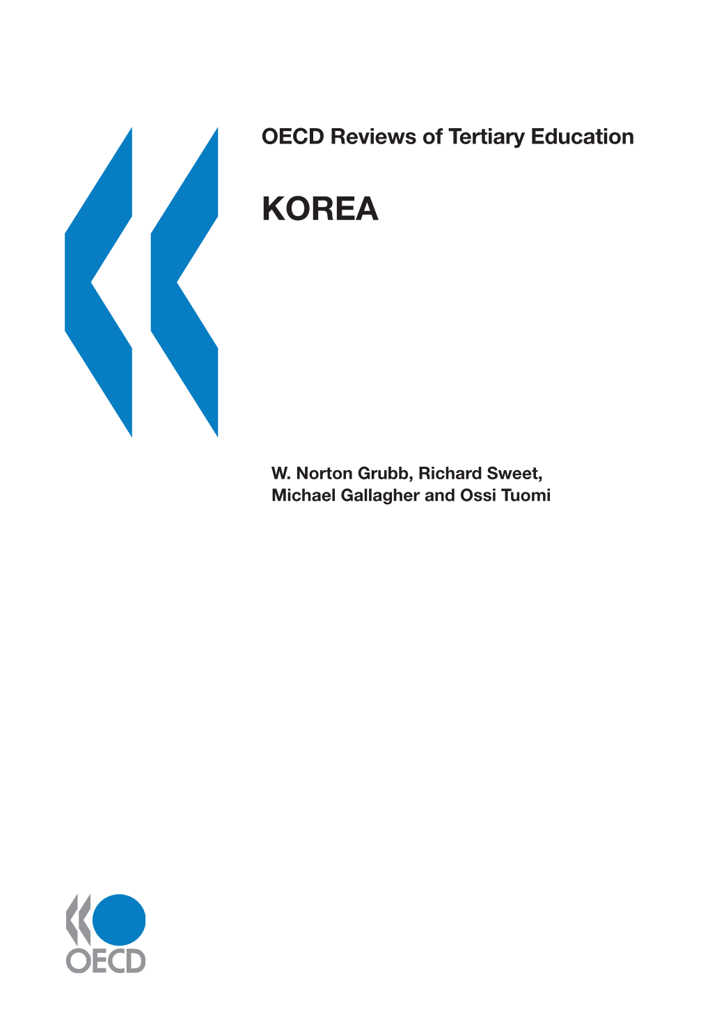 OECD Reviews of Tertiary Education: Korea