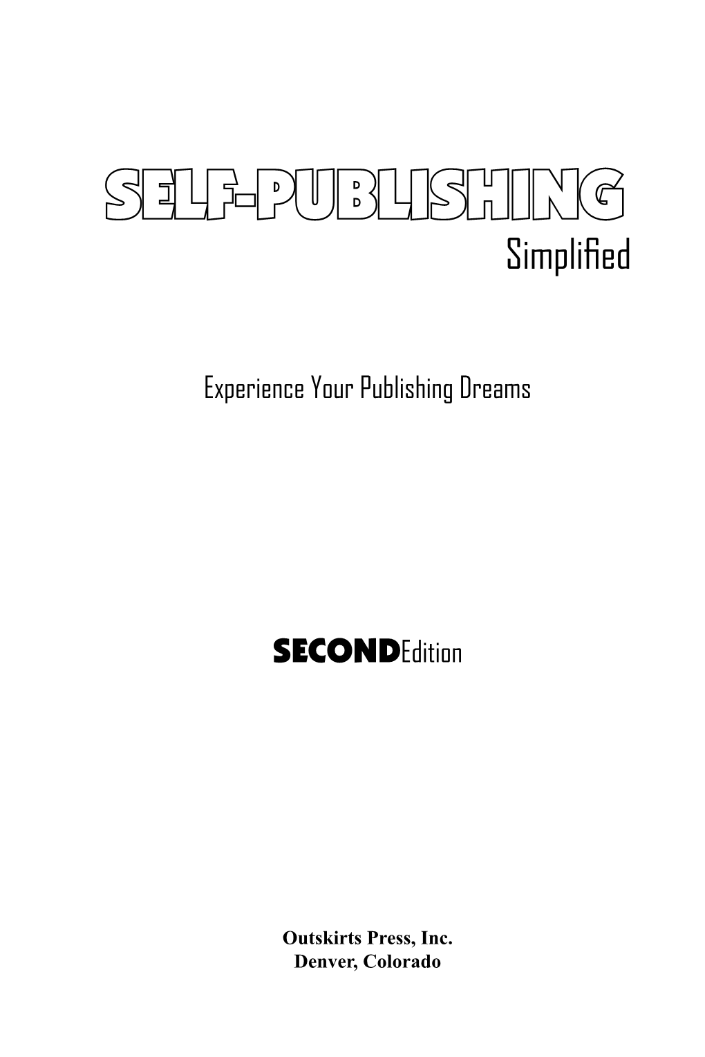 SELF-PUBLISHING Simplified
