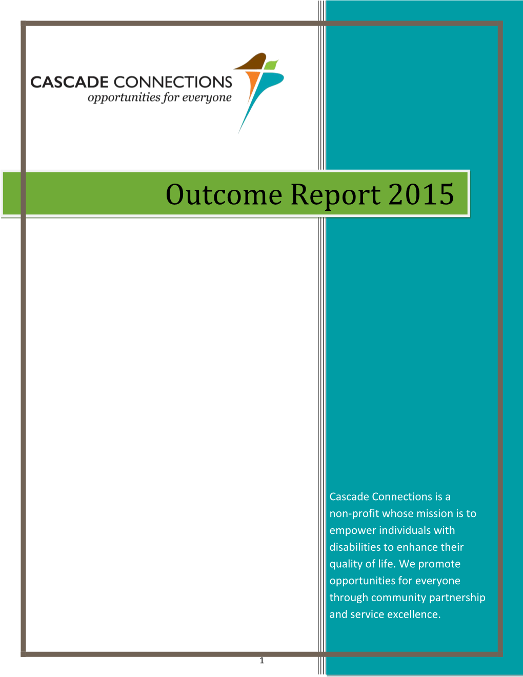 Outcome Report 2015