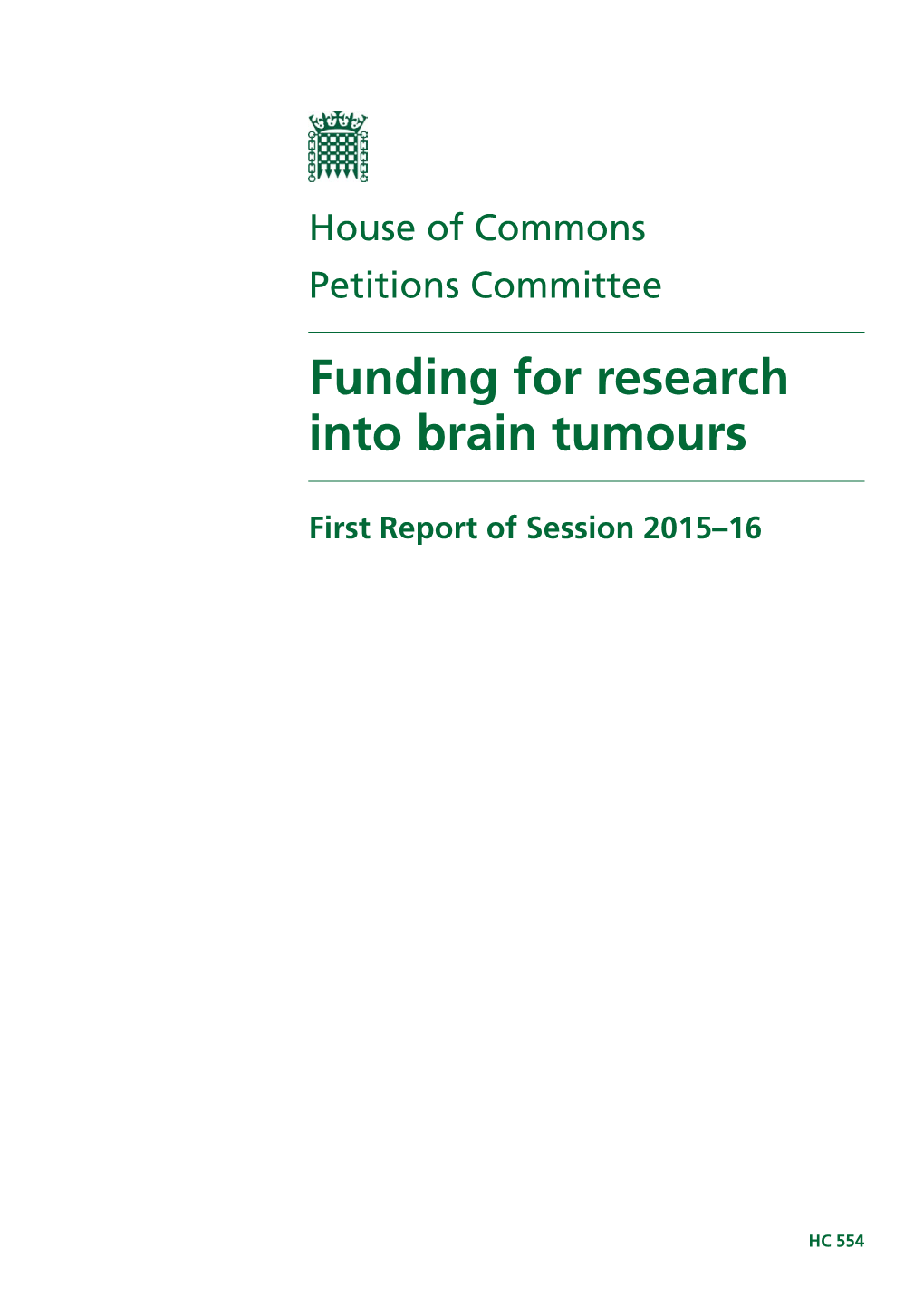 Funding for Research Into Brain Tumours