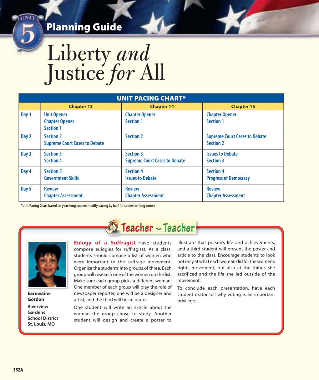 Planning Guide Liberty and Justice for All