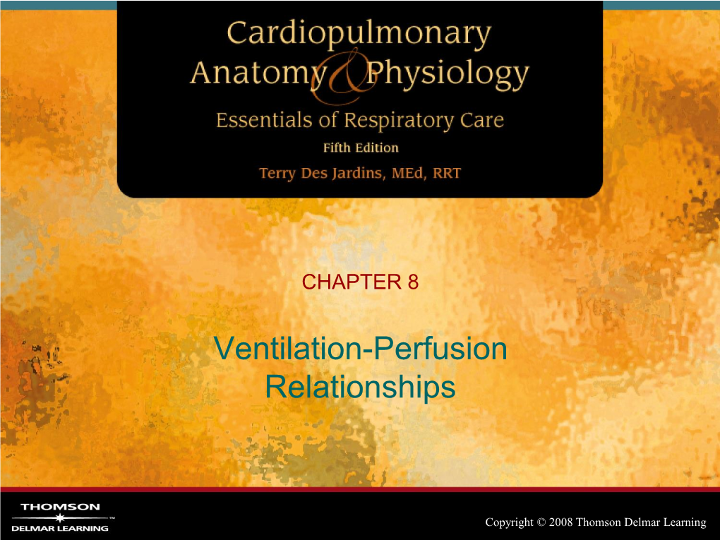 Ventilation-Perfusion Relationships