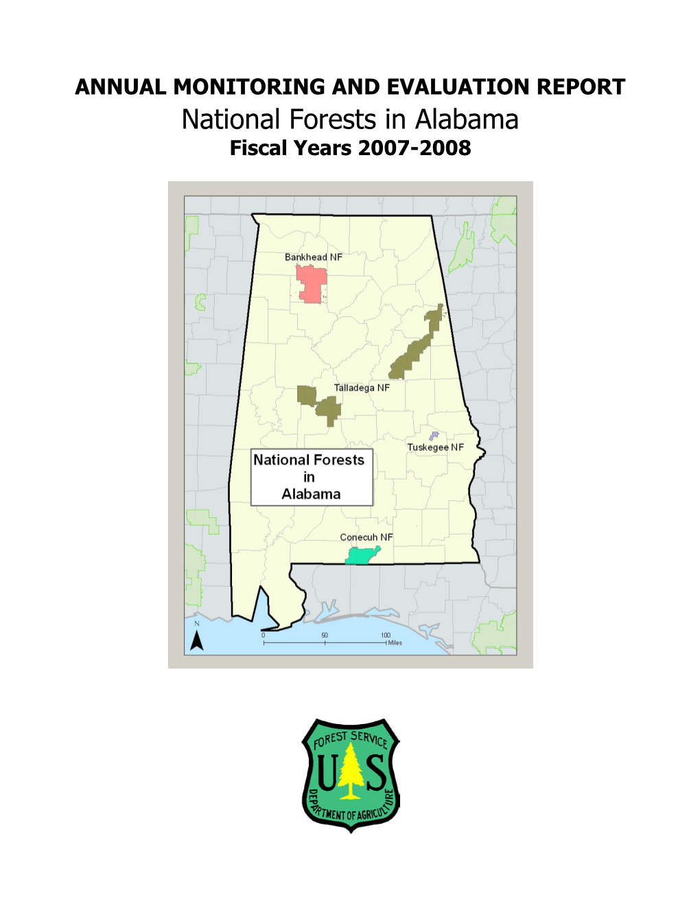 National Forests in Alabama Fiscal Years 2007-2008