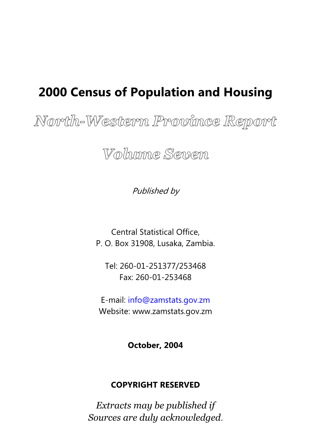 2000 Census of Population and Housing