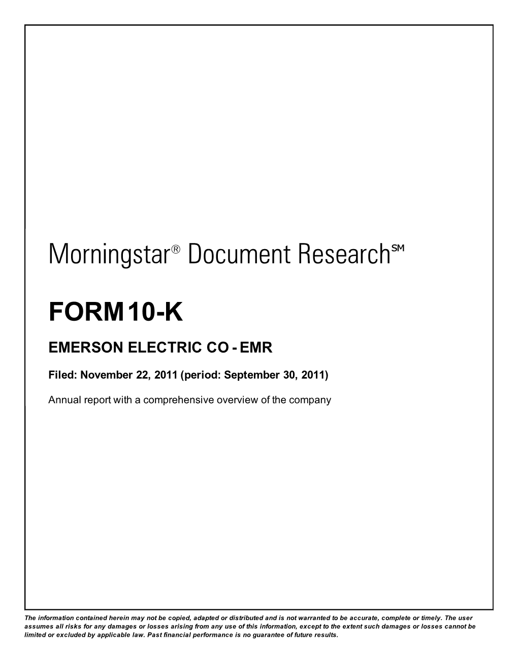View Form 10-K