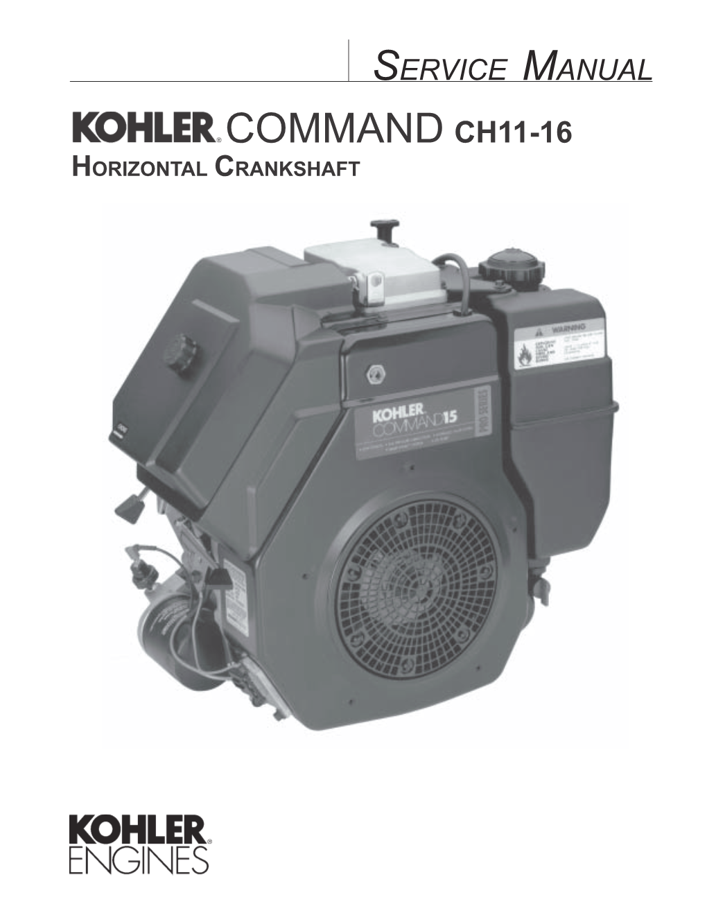 COMMAND CH11-16 HORIZONTAL CRANKSHAFT Contents