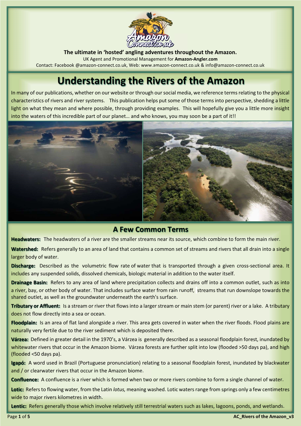 Understanding the Rivers of the Amazon