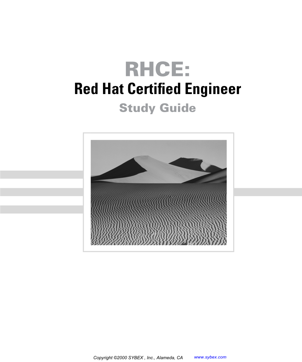 RHCE: Red Hat Certified Engineer Study Guide