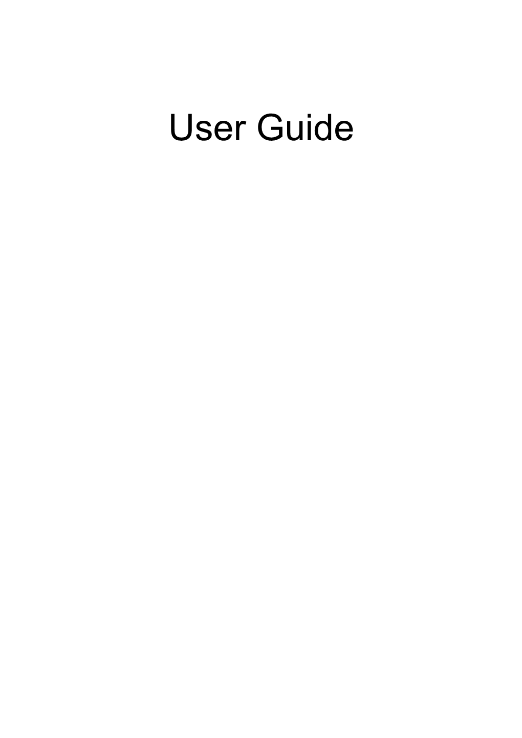 User Guide Contents Chapter 1 Software Introduction