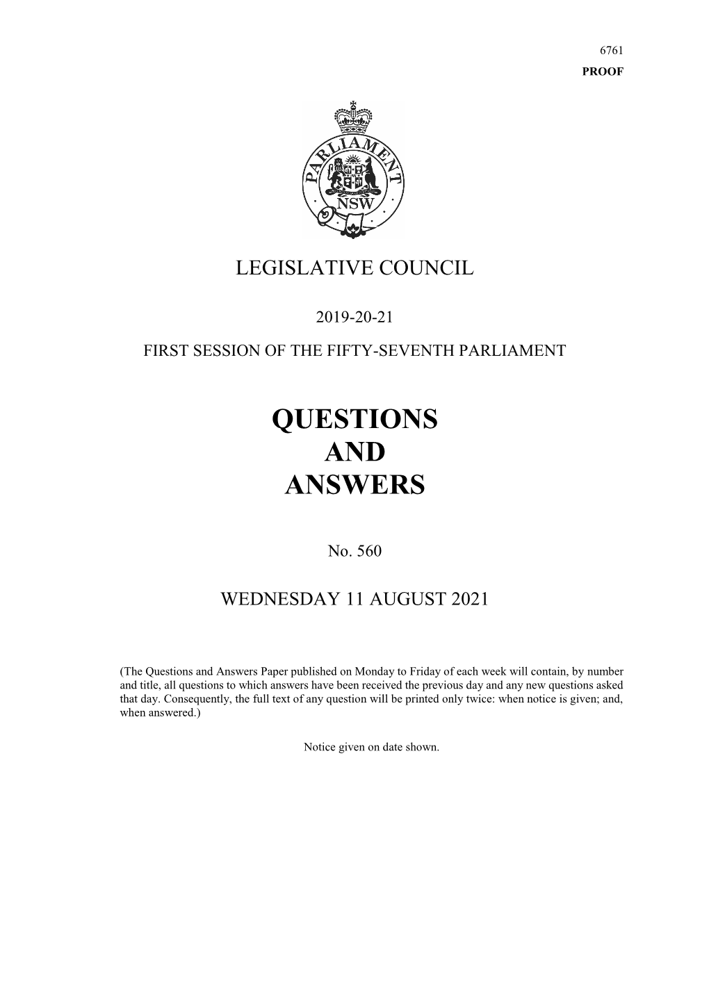 Questions & Answers Paper No