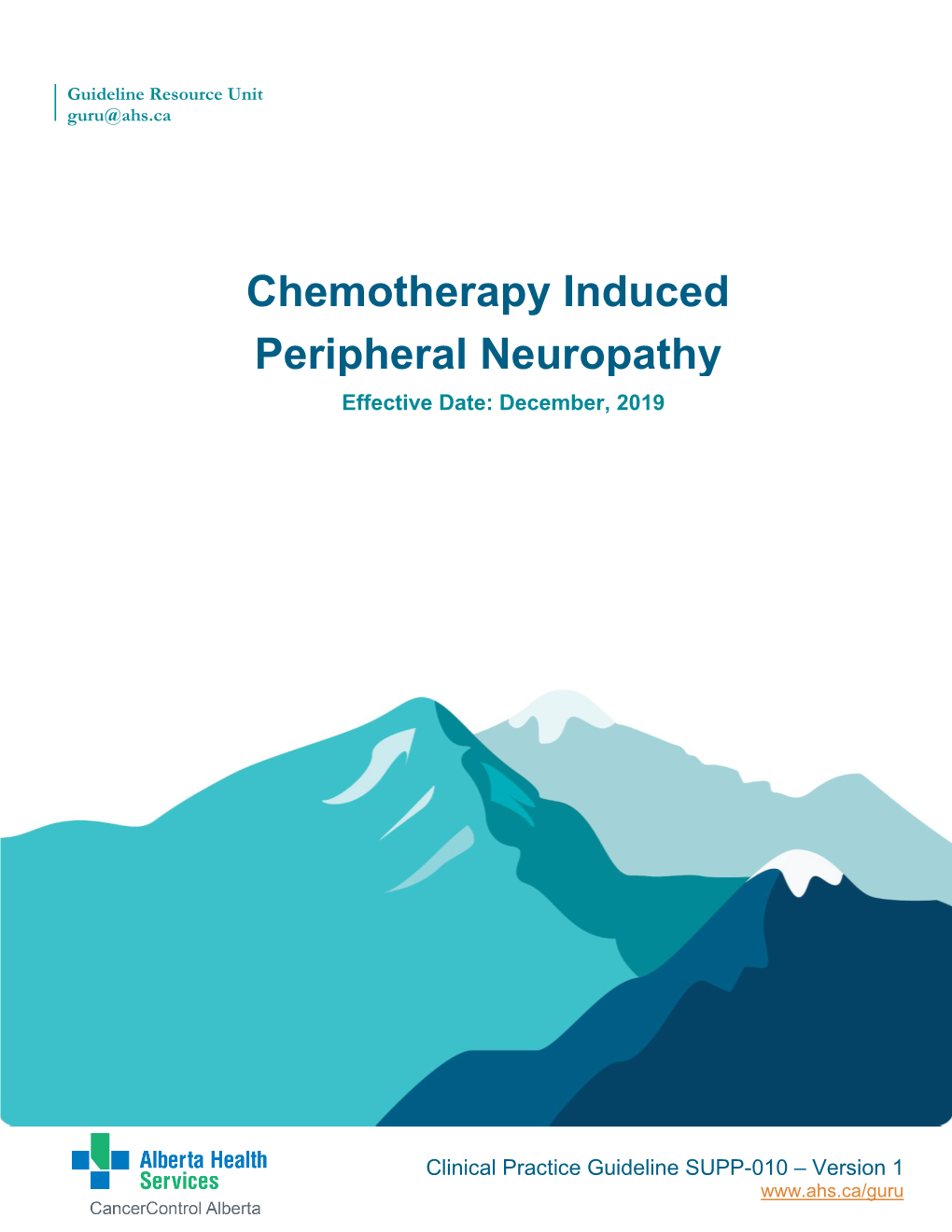 Chemotherapy Induced Peripheral Neuropathy Effective Date: December, 2019