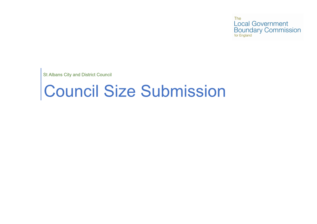 Council Size Submission