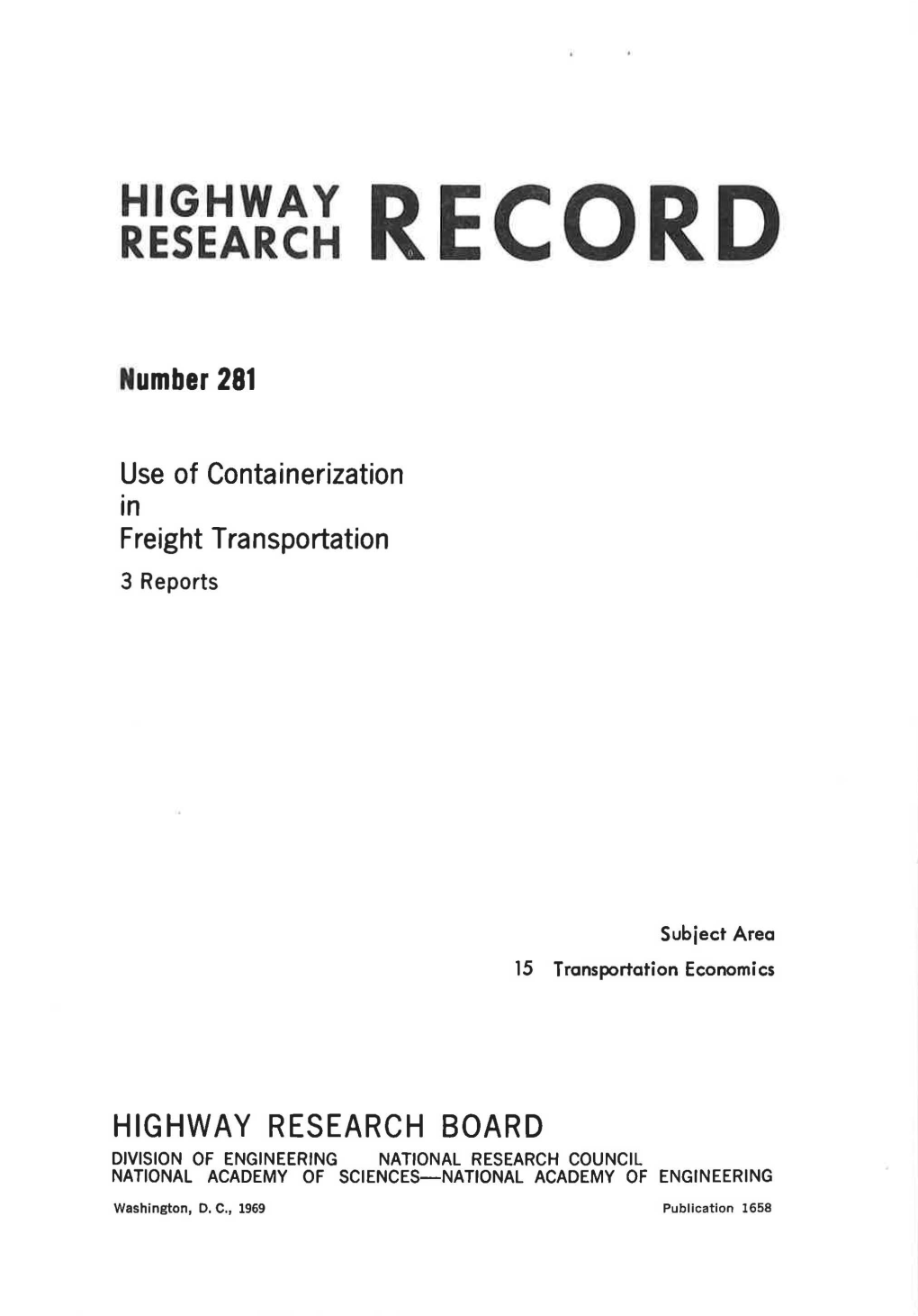 Use of Containerization in Freight Transportation