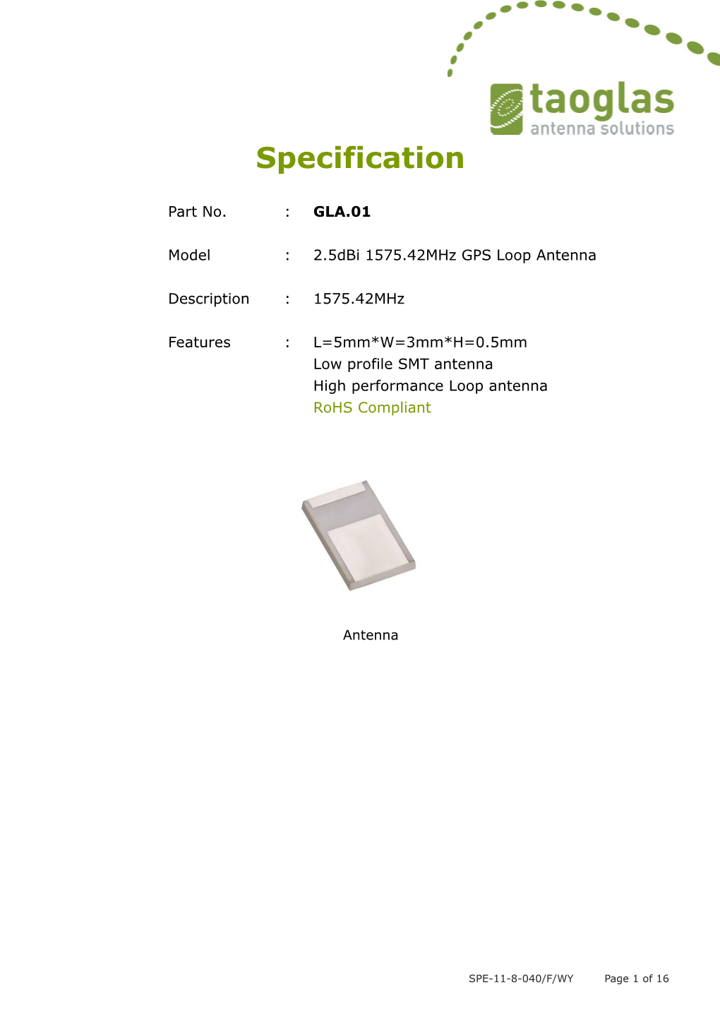 Specification