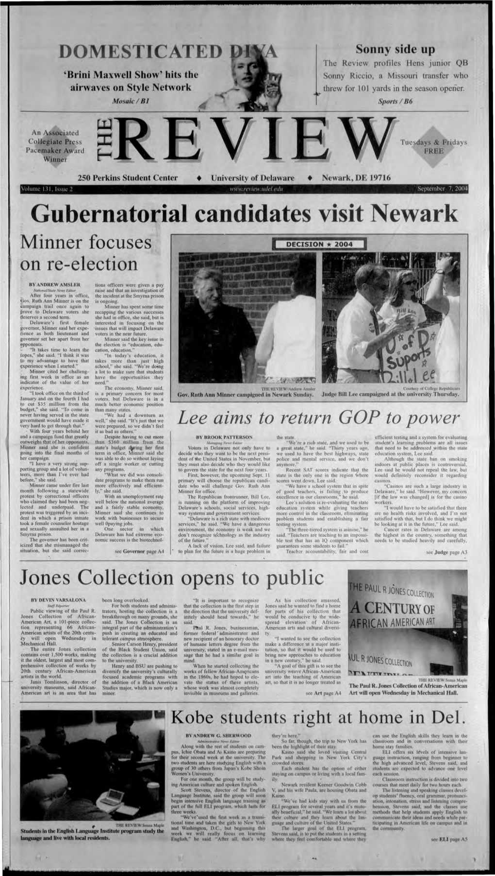 Gubernatorial Candidates Visit Newark Minner Focuses on Re-Election