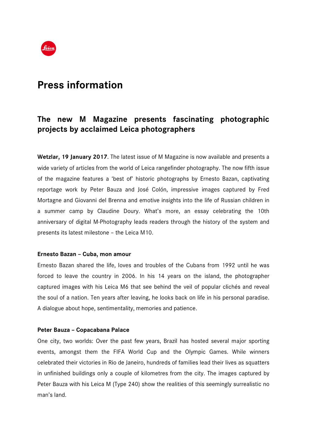 Press Information