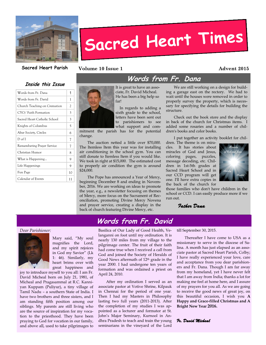 Sacred Heart Times