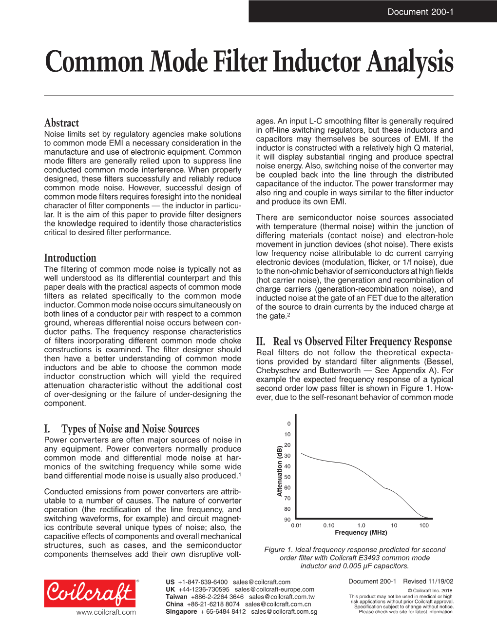 Common Mode Filter Inductor Analysis