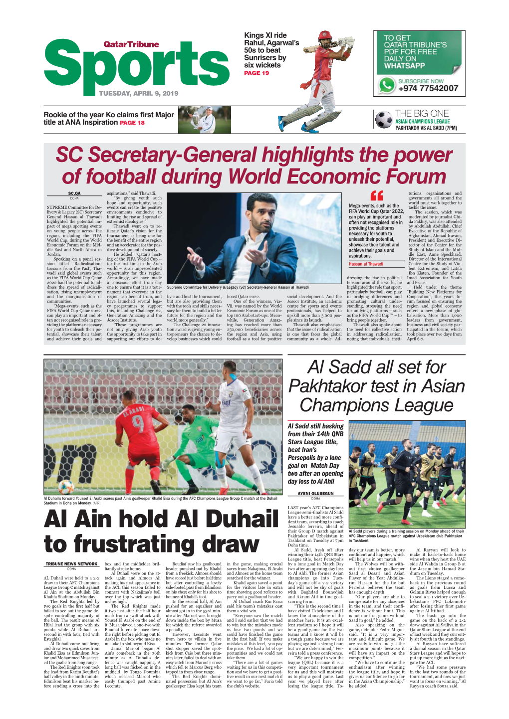 Al Ain Hold Al Duhail to Frustrating Draw