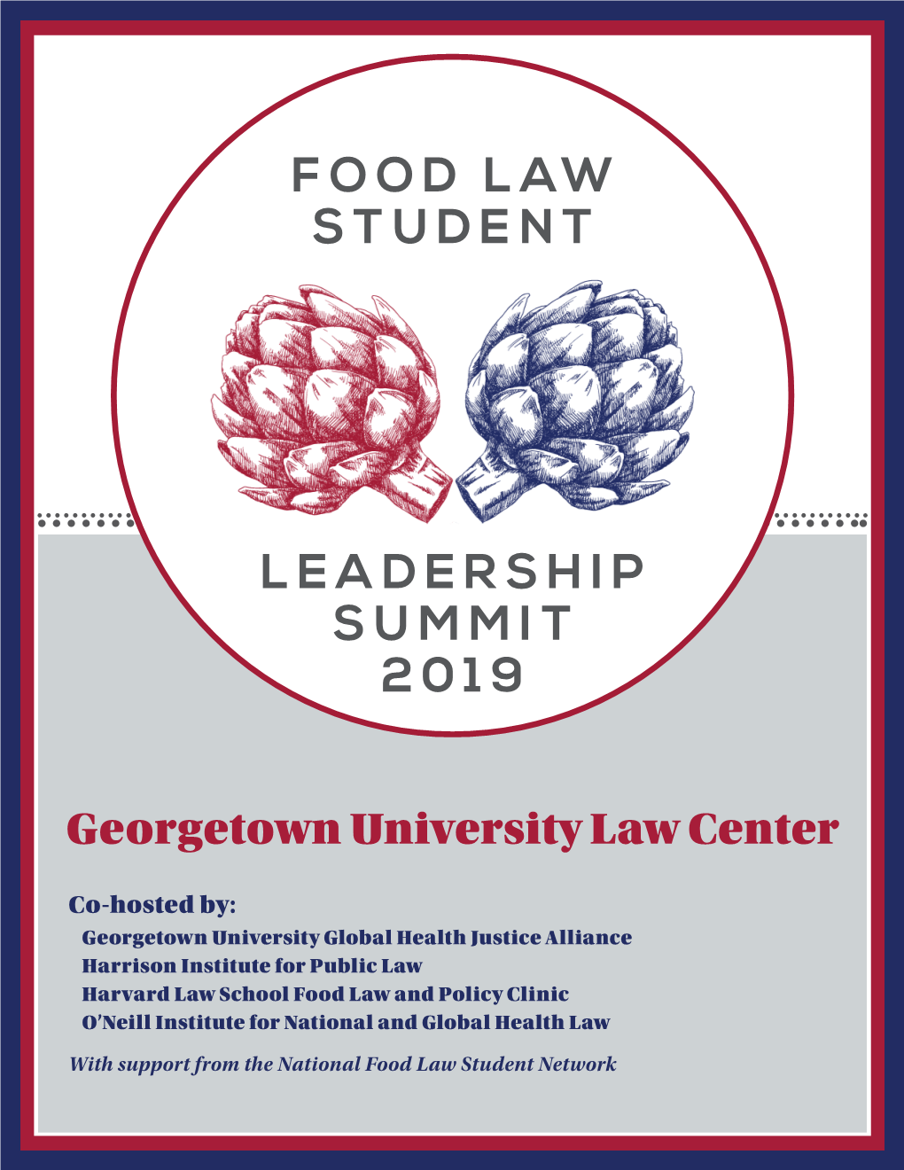 Food Law Student Leadership Summit 2019 1 Saturday, April 6