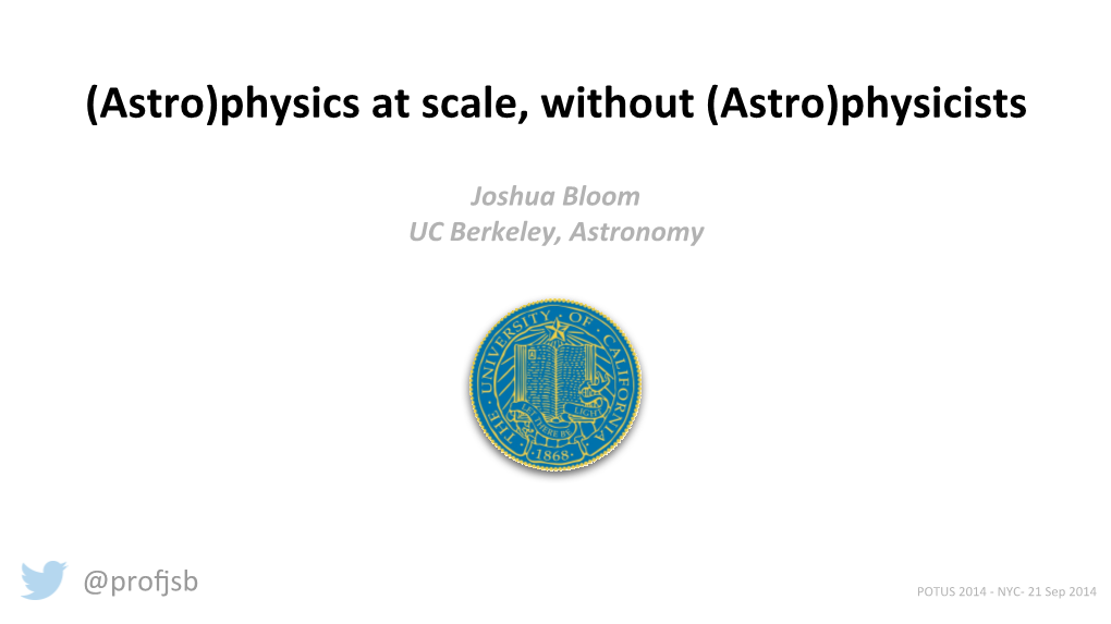 (Astro)Physics-At-Scale,-Without-(Astro)Physicists