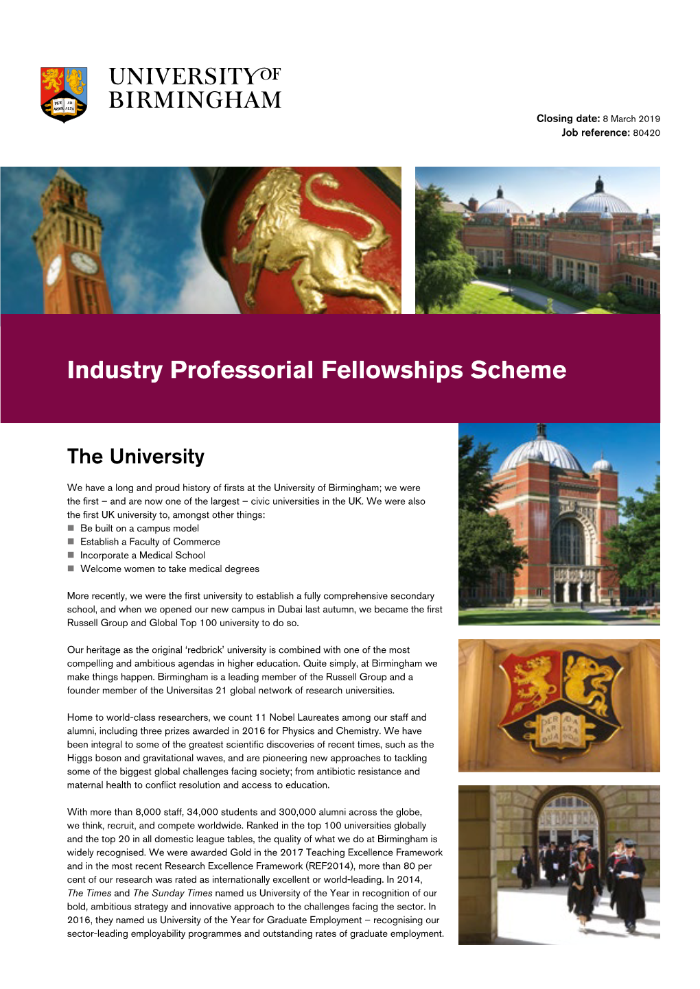 Industry Professorial Fellowships Scheme