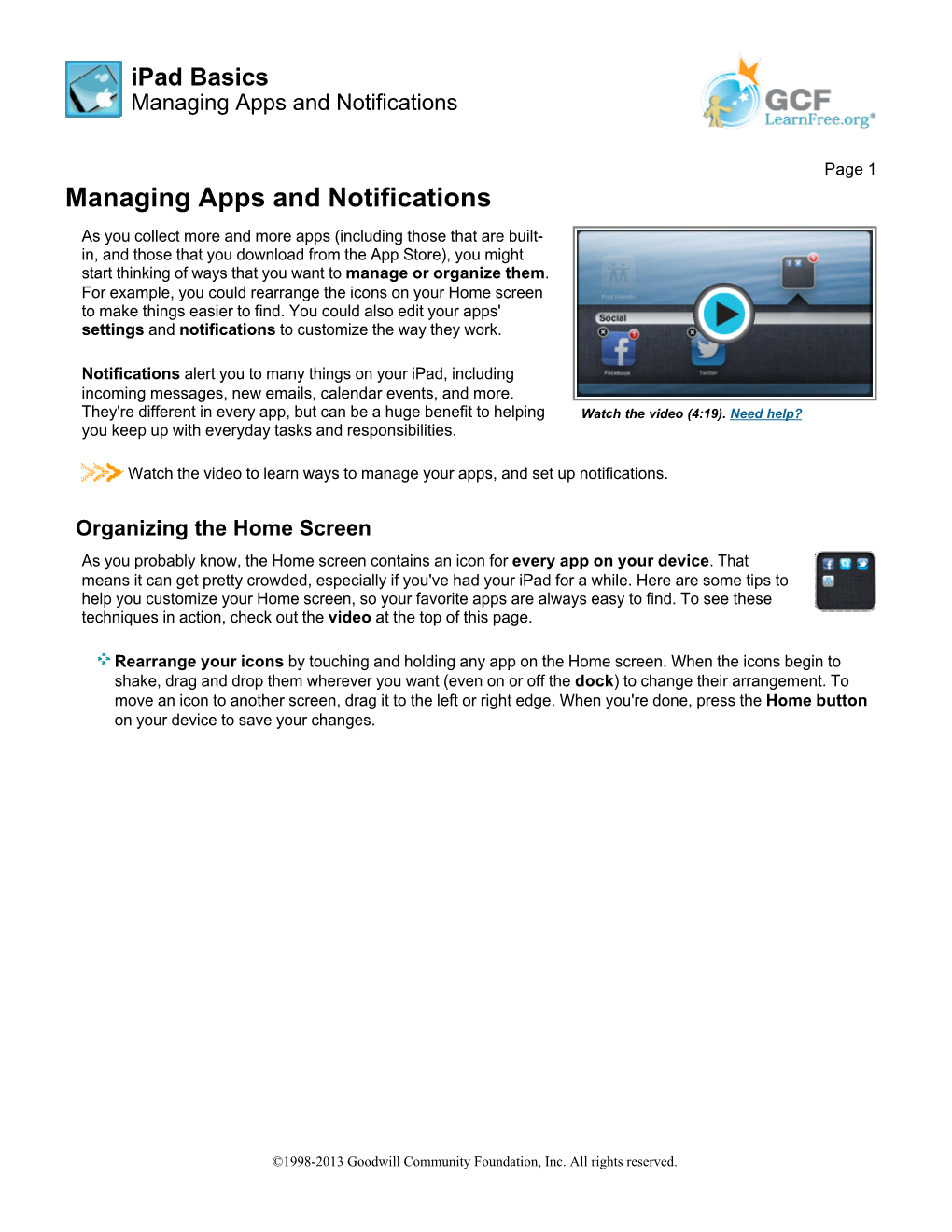 Ipad Basics: Managing Apps and Notifications