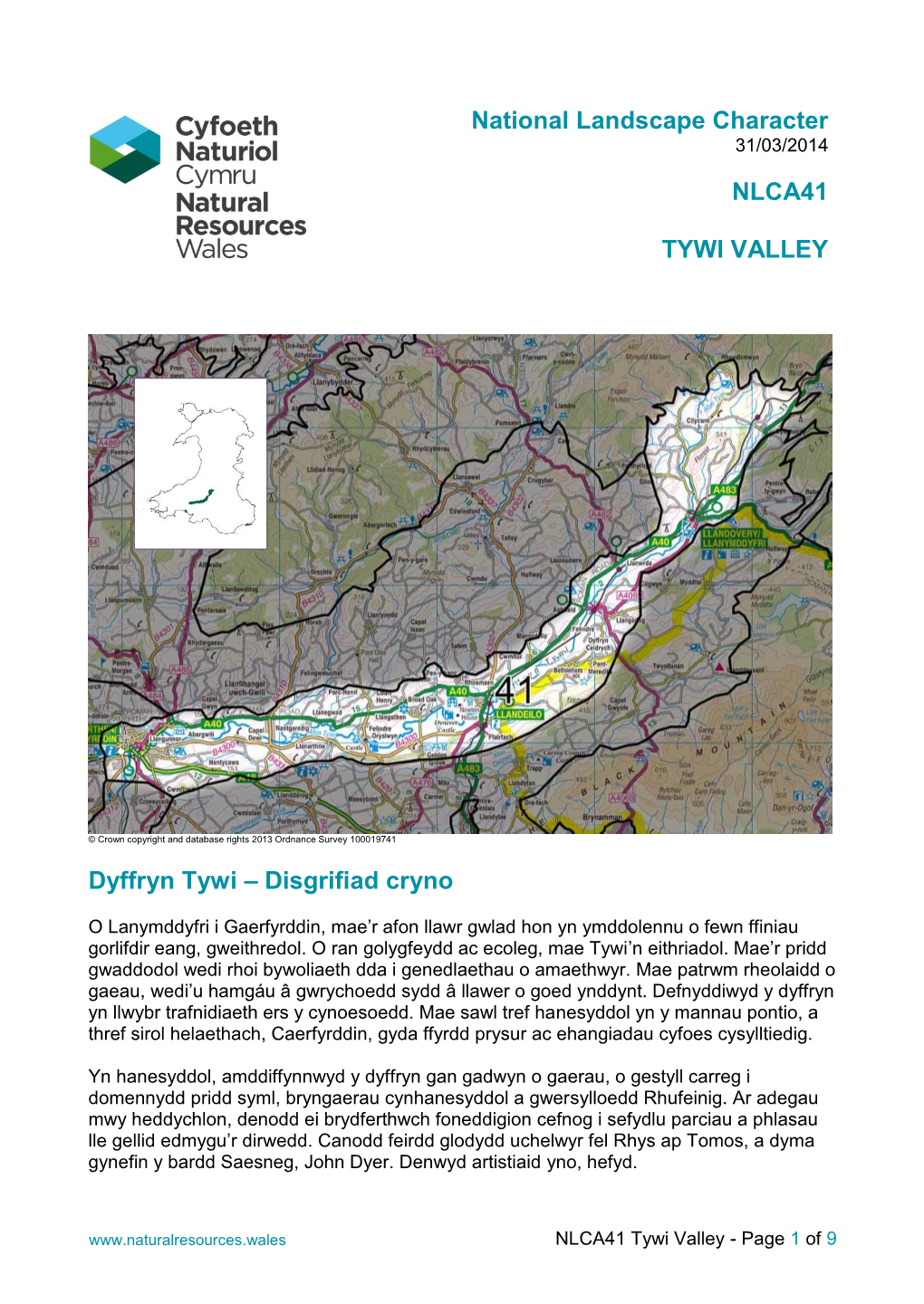 NLCA41 Tywi Valley - Page 1 of 9