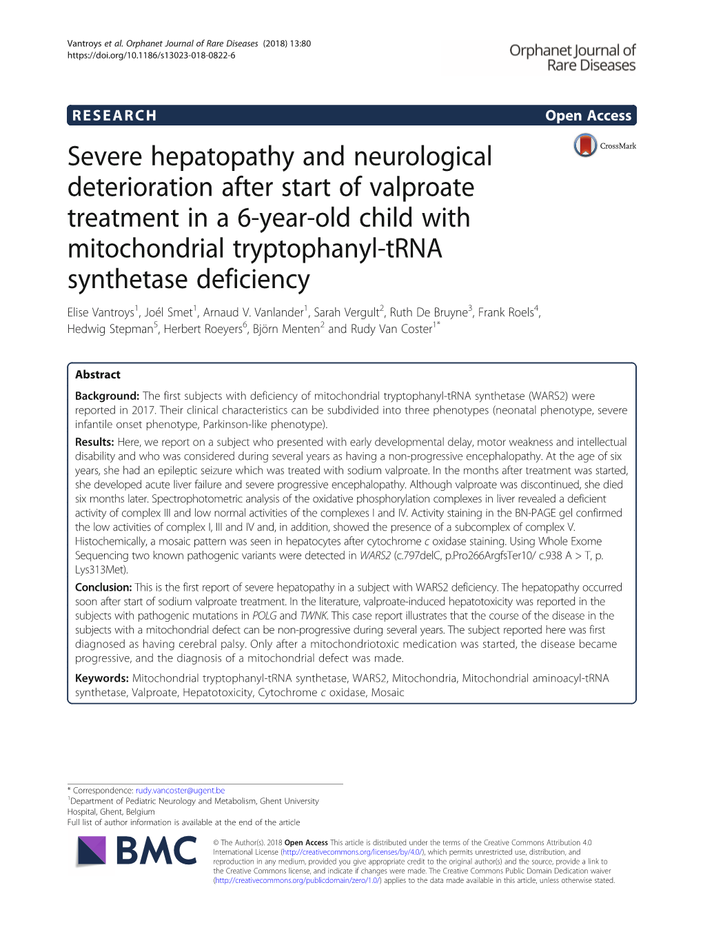 Severe Hepatopathy and Neurological Deterioration After Start of Valproate