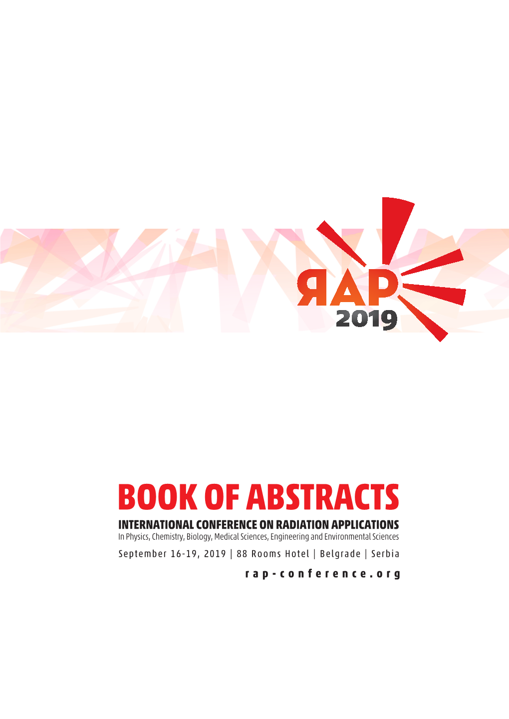 RAP 2019 Book of Abstracts