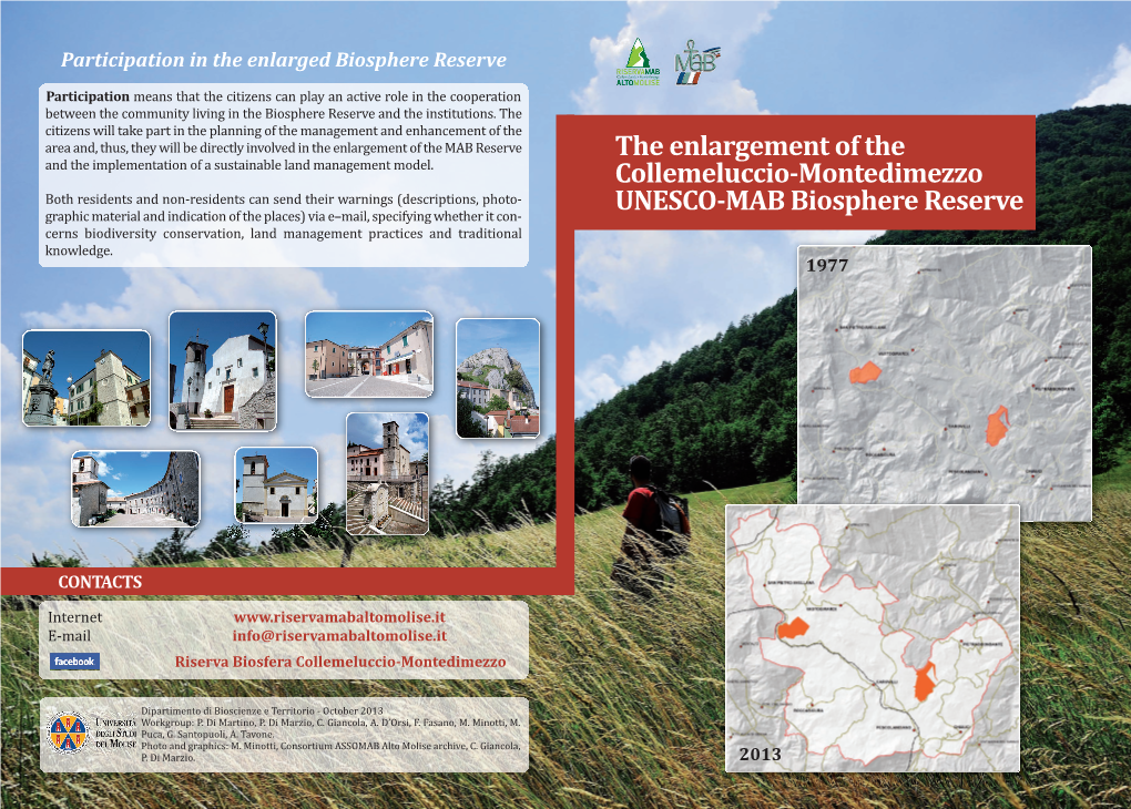 Participation in the Enlarged Biosphere Reserve