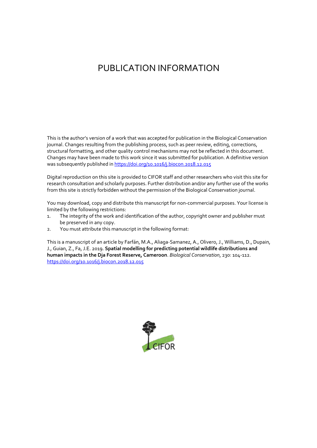 Publication Information