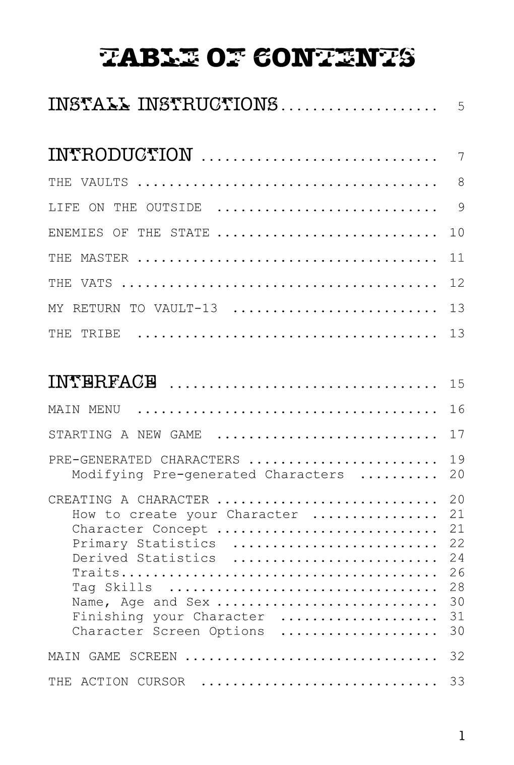 Fallout 2 Manual * Interplay Productions Reference and Troubleshooting Guide