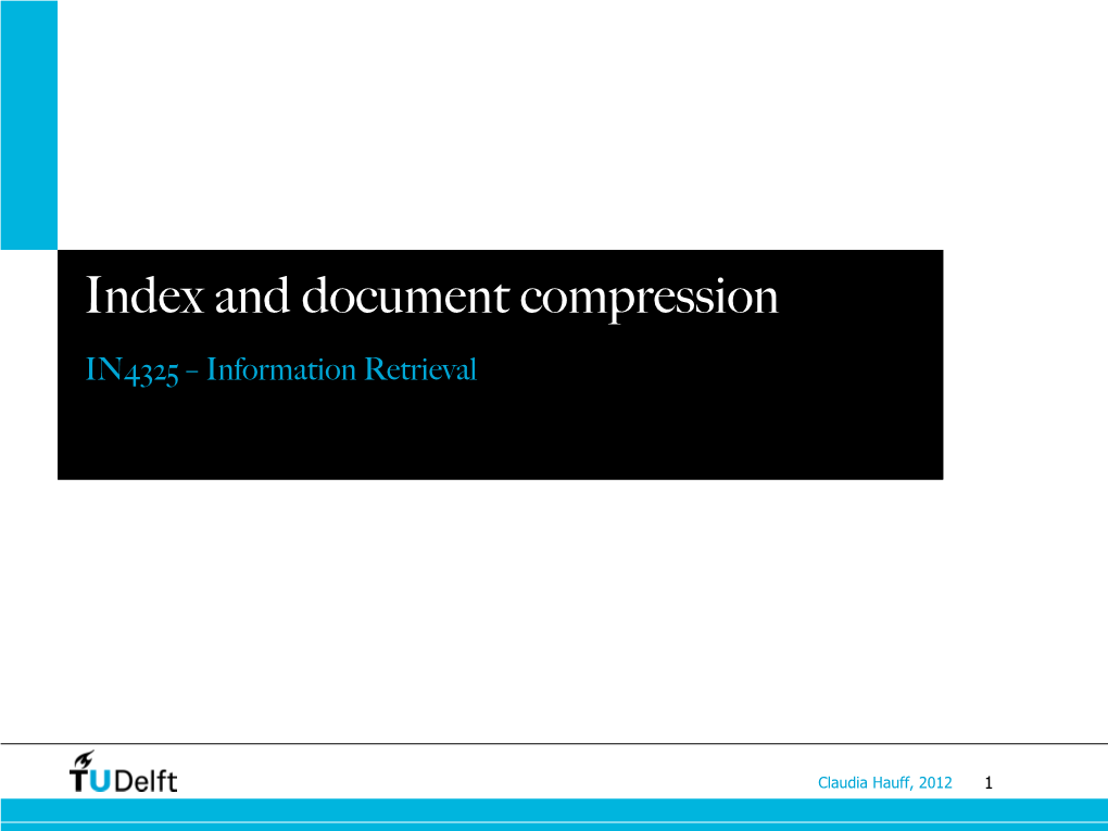 Index and Document Compression