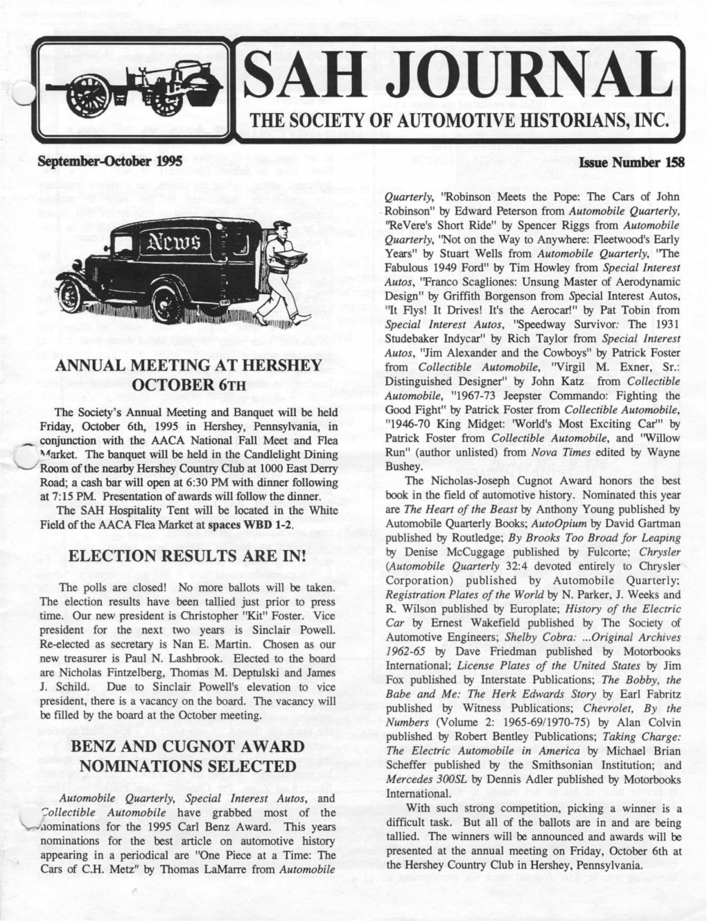 Sahjournal the Society of Automotive Historians, Inc