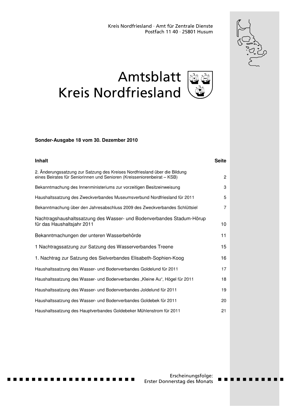 Amtsblatt Kreis Nordfriesland