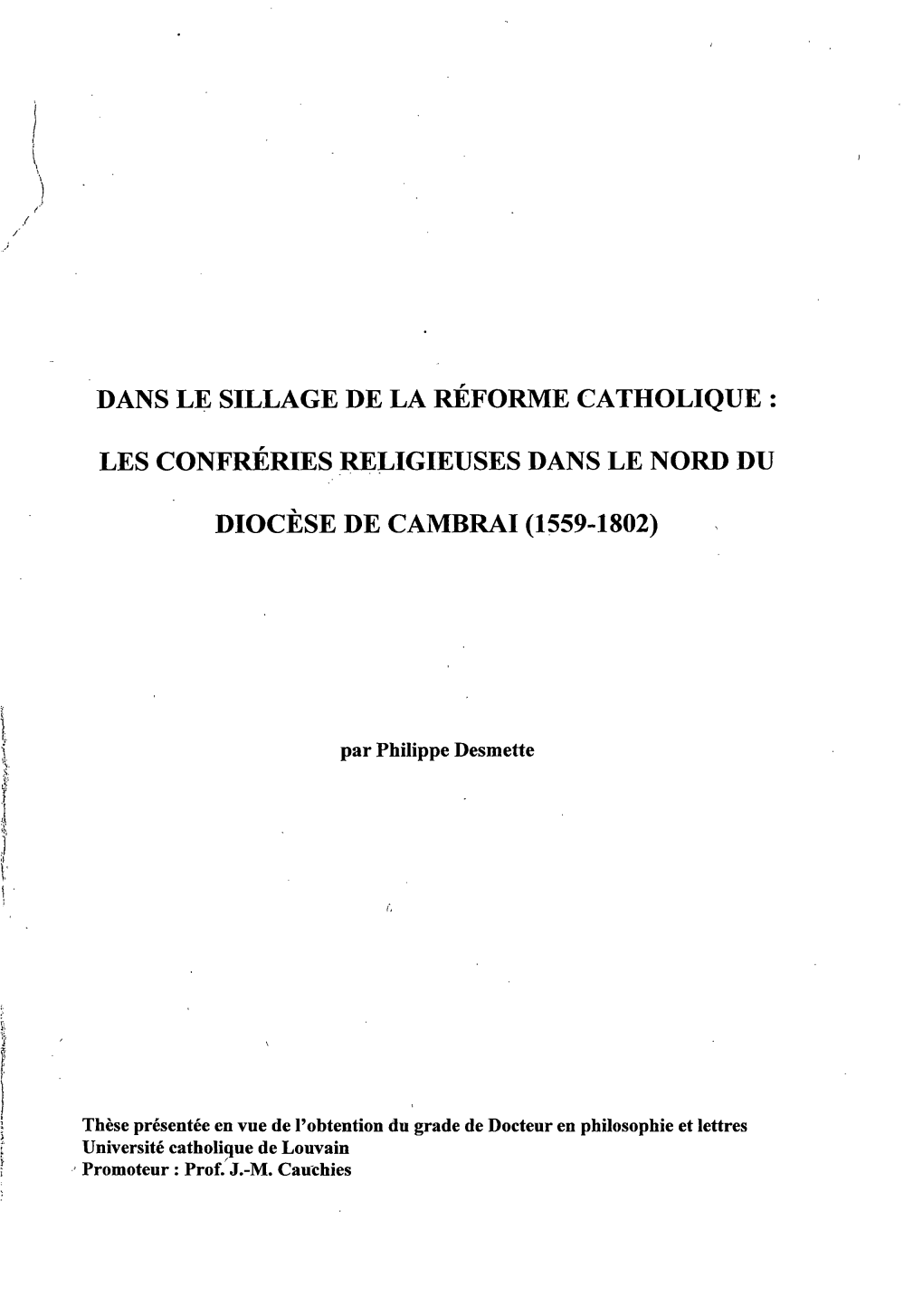 Diocèse De Cambrai (1559-1802)