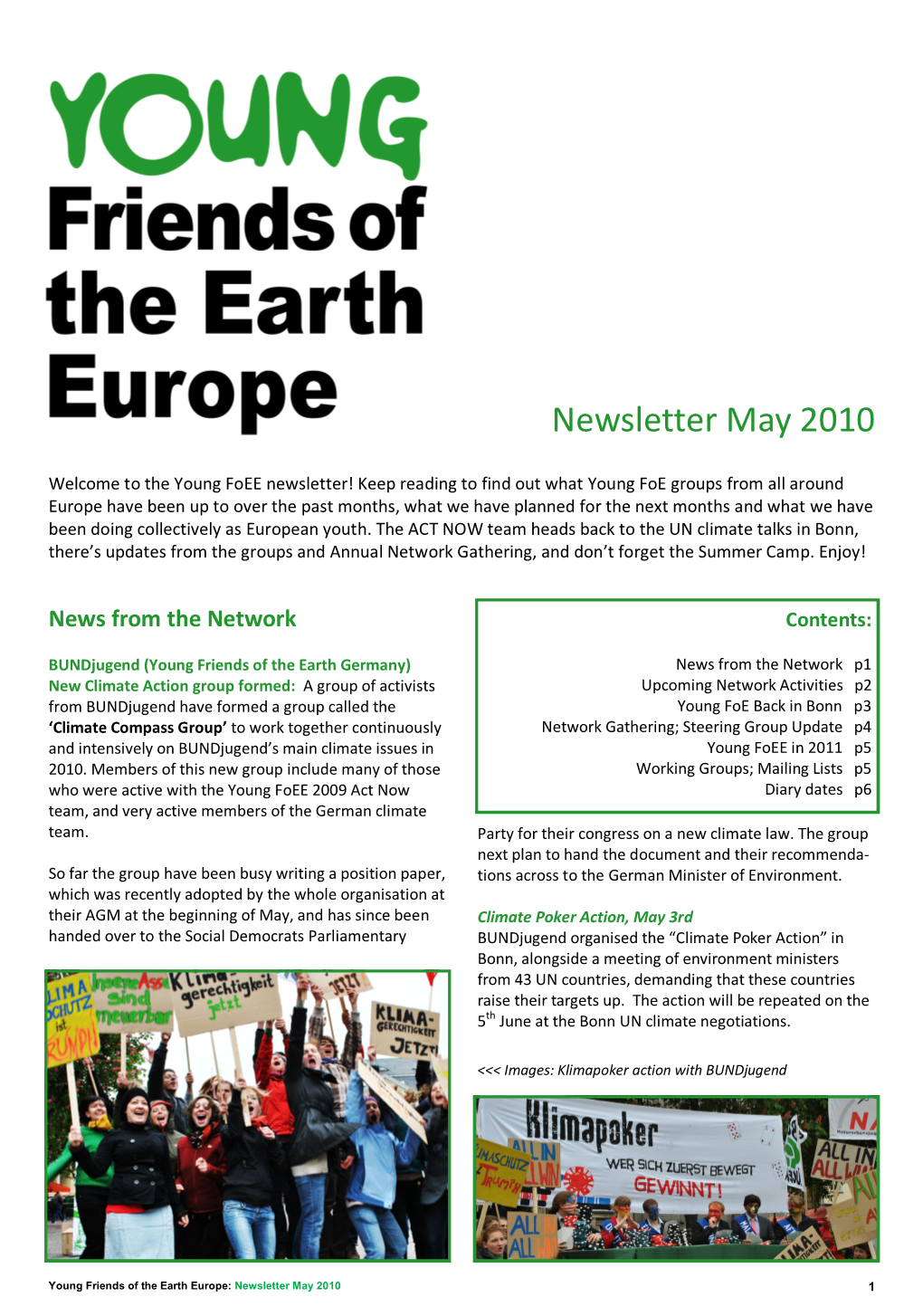 Newsletter May 2010