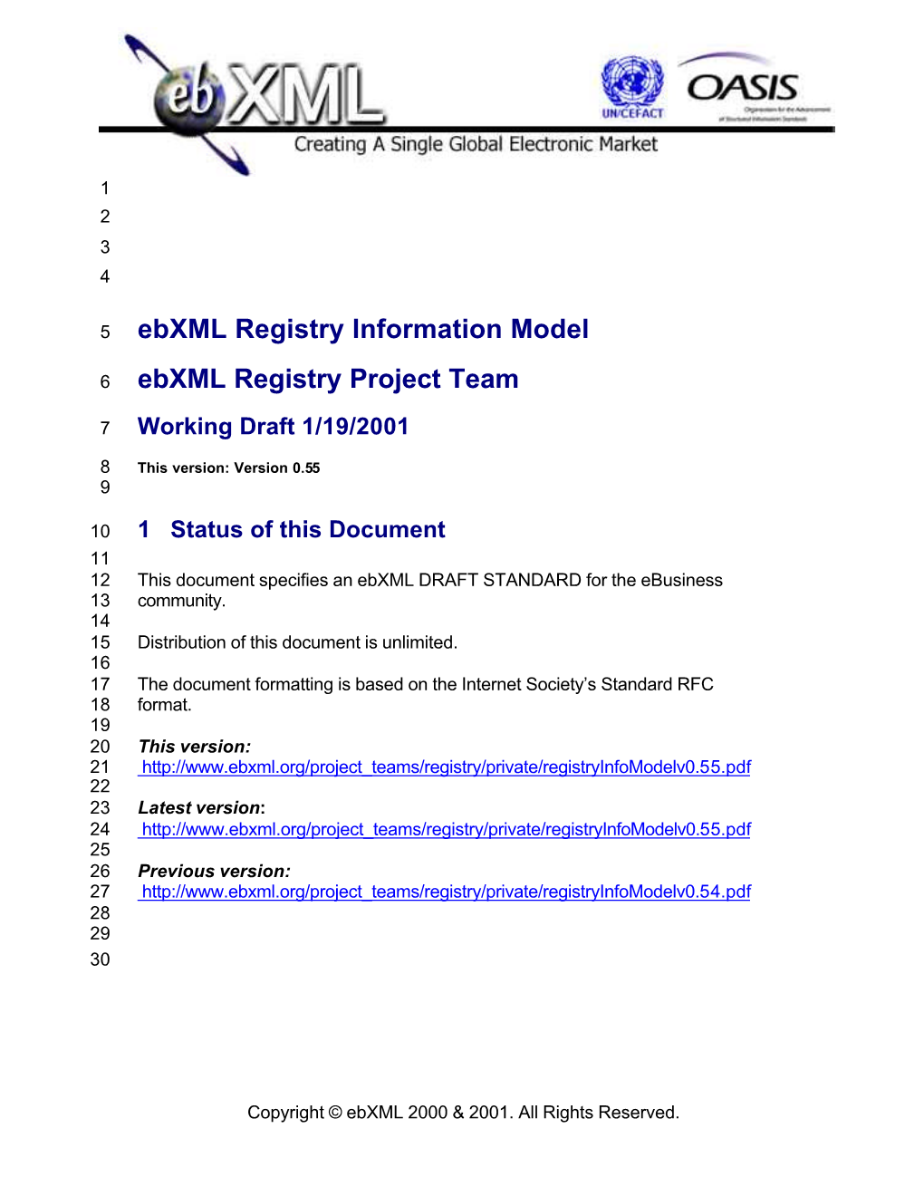 Ebxml Registry Information Model