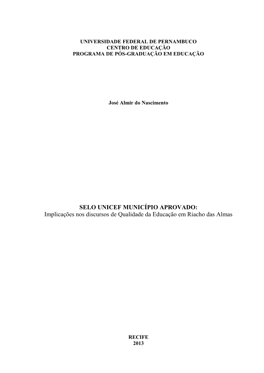 Dissertação José Almir Do Nascimento.Pdf