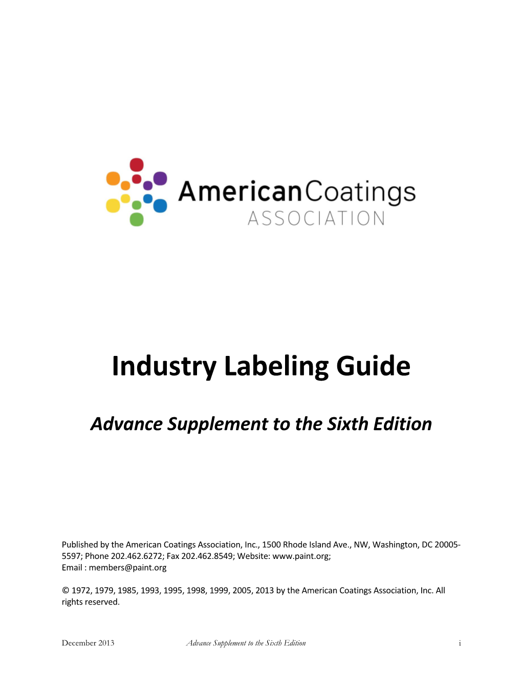 Industry Labeling Guide