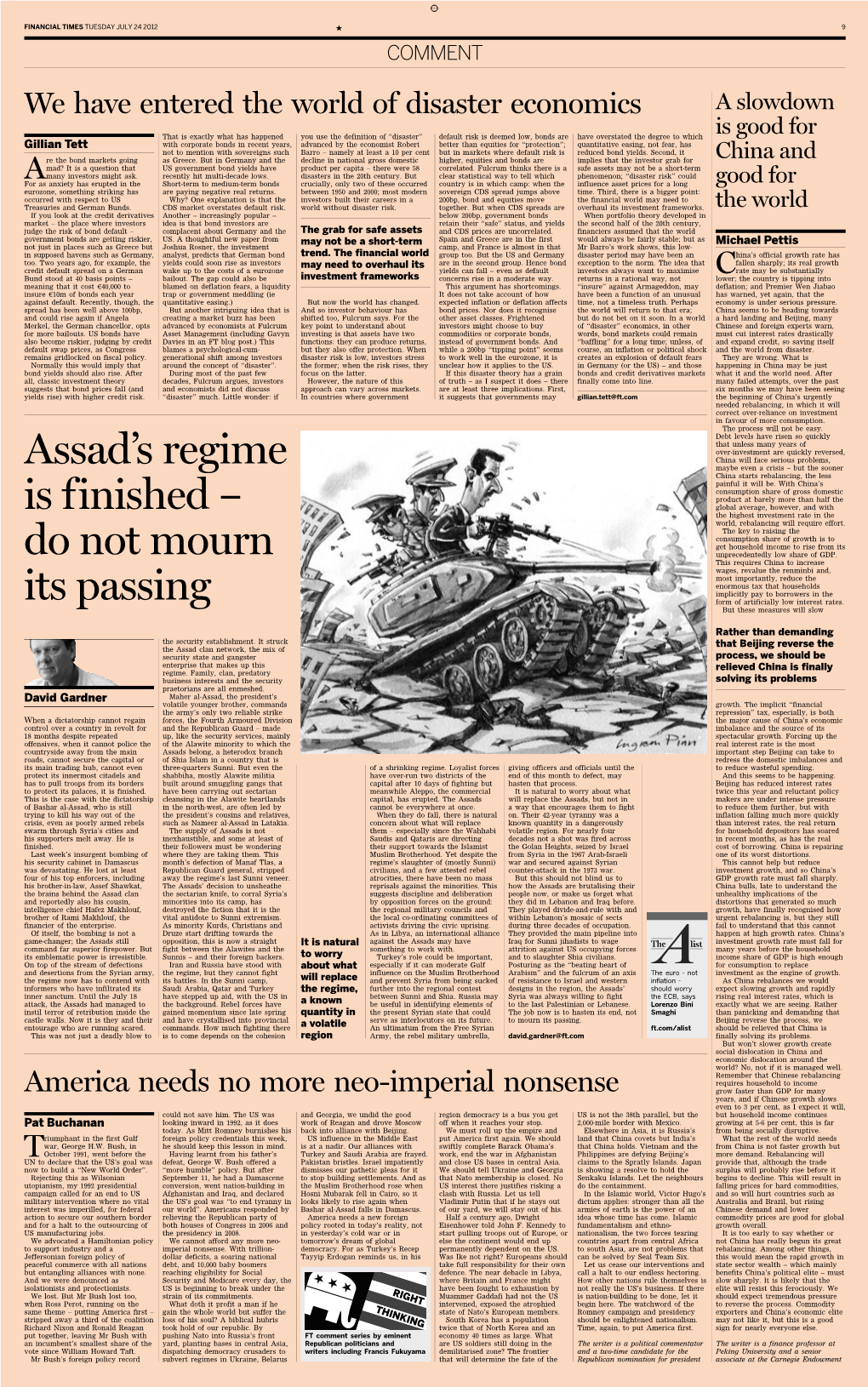 Assad's Regime Is Finished – Do Not Mourn Its Passing