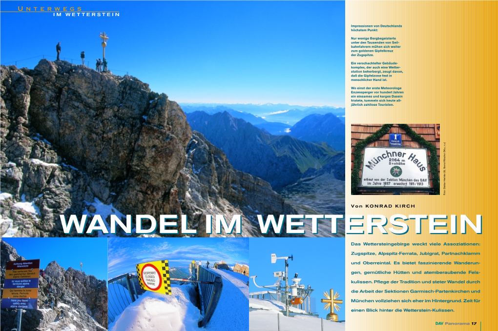 Wandel Im Wetterstein