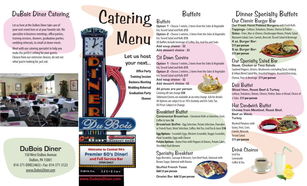 Catering Menu