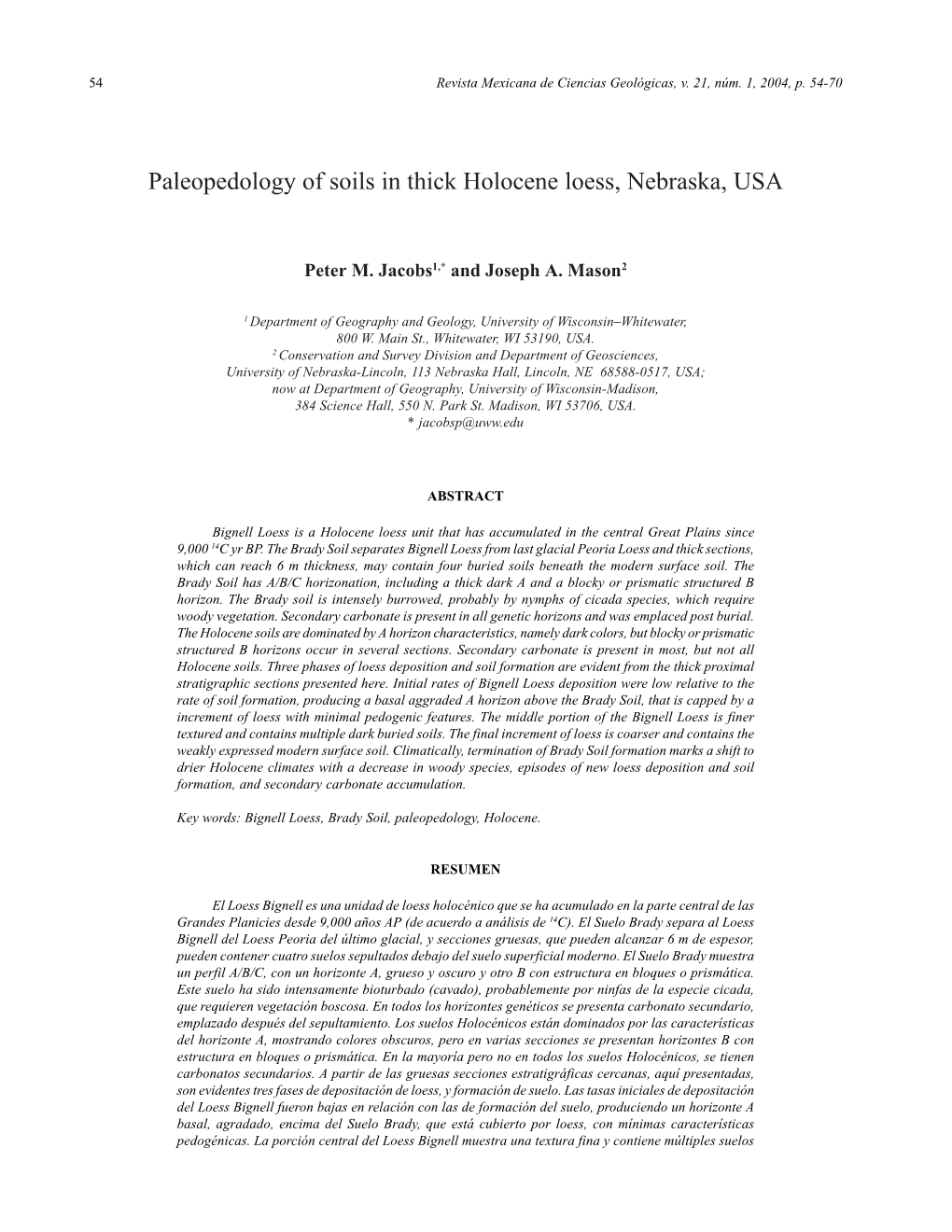 Paleopedology of Soils in Thick Holocene Loess, Nebraska, USA